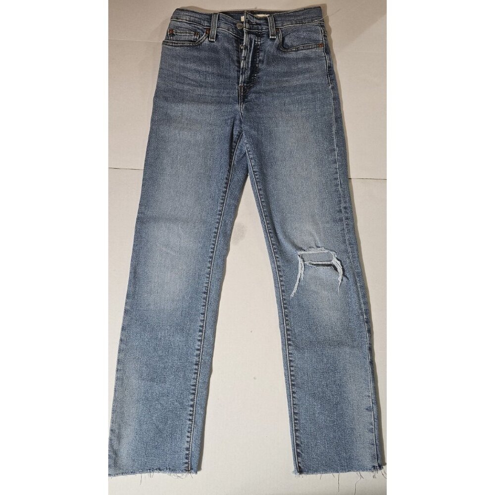 Levi’s 720 High Rise Super Skinny Jeans Women’s 31 Distressed.(HL435)